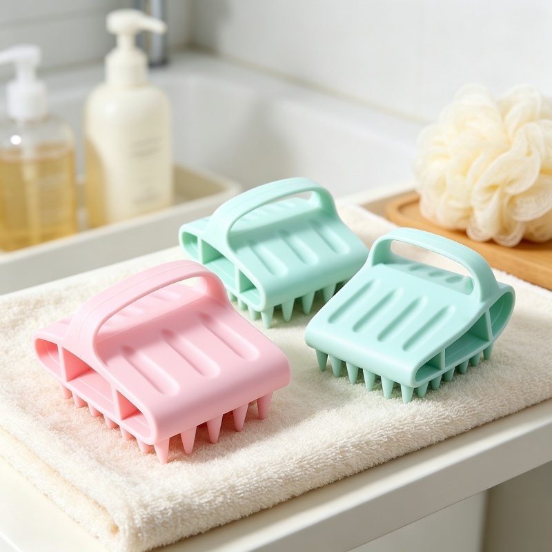 Hair Care Products - Escova de Silicone para Massagem do