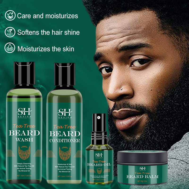 Hair Care Organic - Conjunto de óleo de barba de